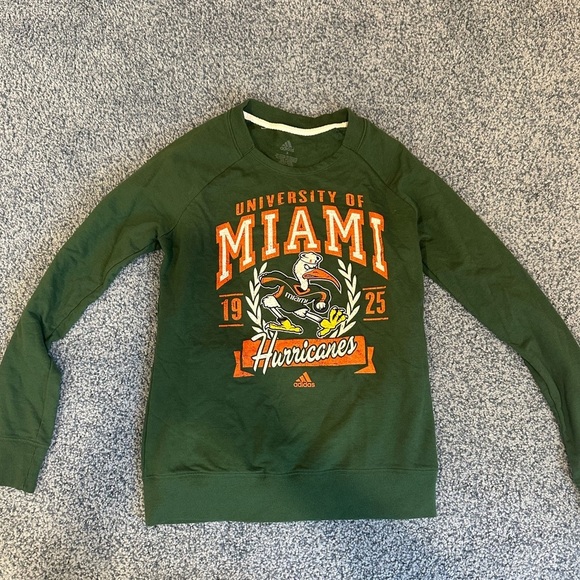 adidas Tops - University of Miami Crewneck Adidas